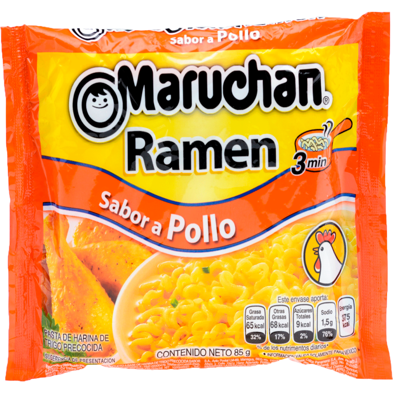 Comida Instantánea Maruchan Sobre 85 g, Sabor Pollo 