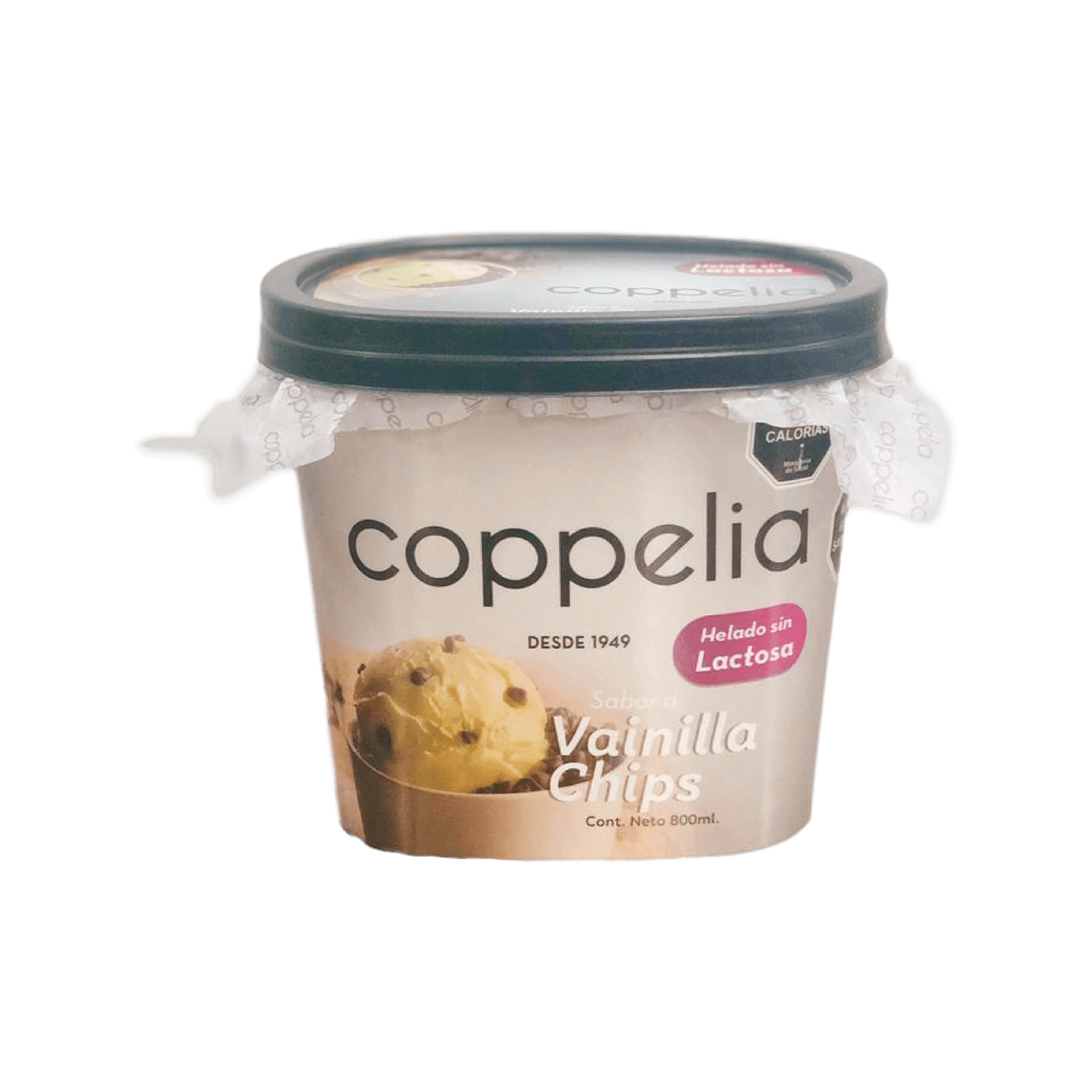 Helado Coppelia Sin Lactosa Vainilla Chips 800 ml | SantaIsabel.cl