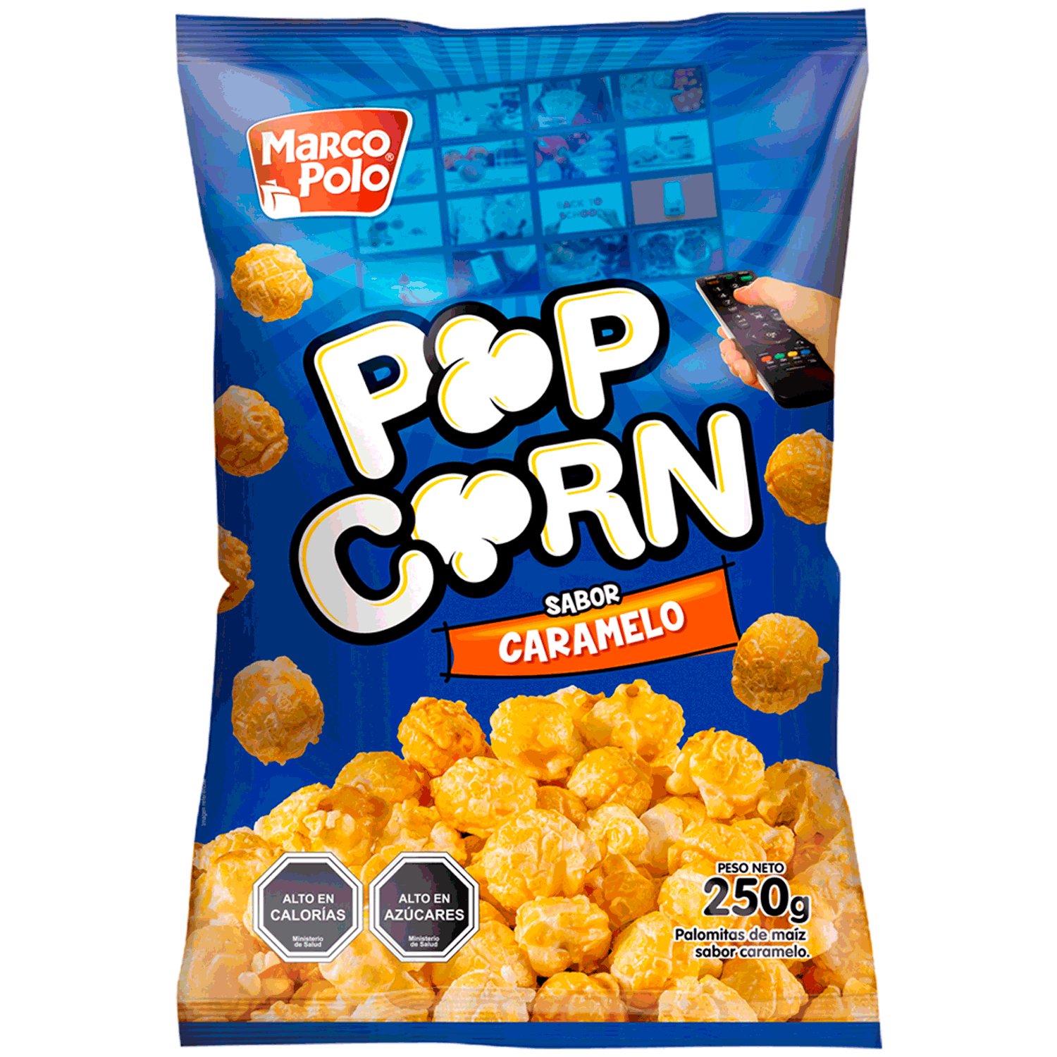 Pop corn Marco Polo caramelo, 250 g