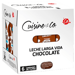 Pack 6 un. Leche Cuisine & Co Chocolate 1 L