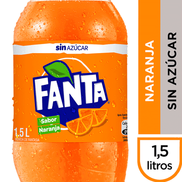 Comprar Gaseosa Fanta naranja sin azúcar - 2.5L