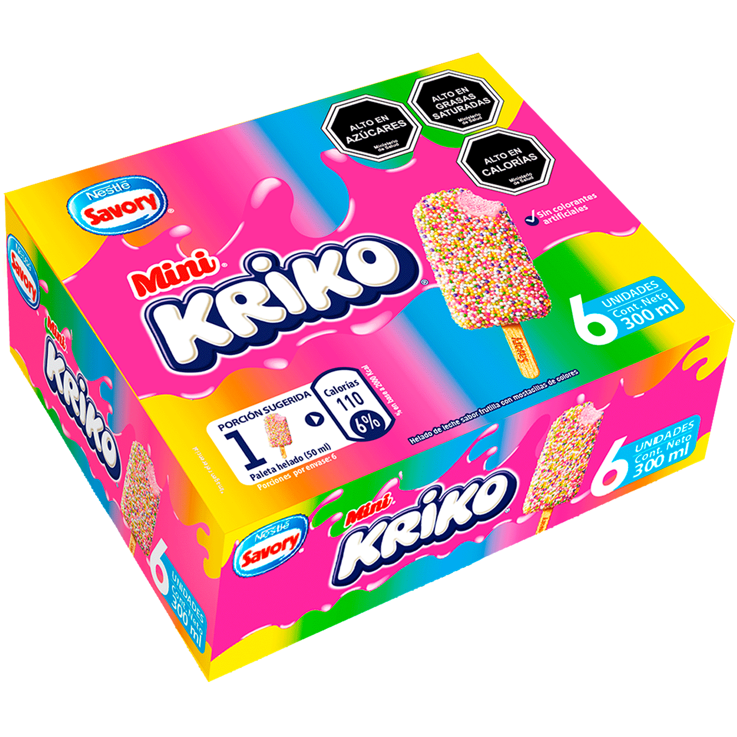 Helado Savory Mini Kriko Multipack 300 ml | SantaIsabel.cl