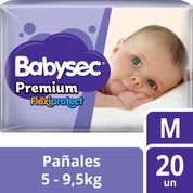 Pañales para Bebè BABYSEC Premium Recien Nacido Paquete 20un