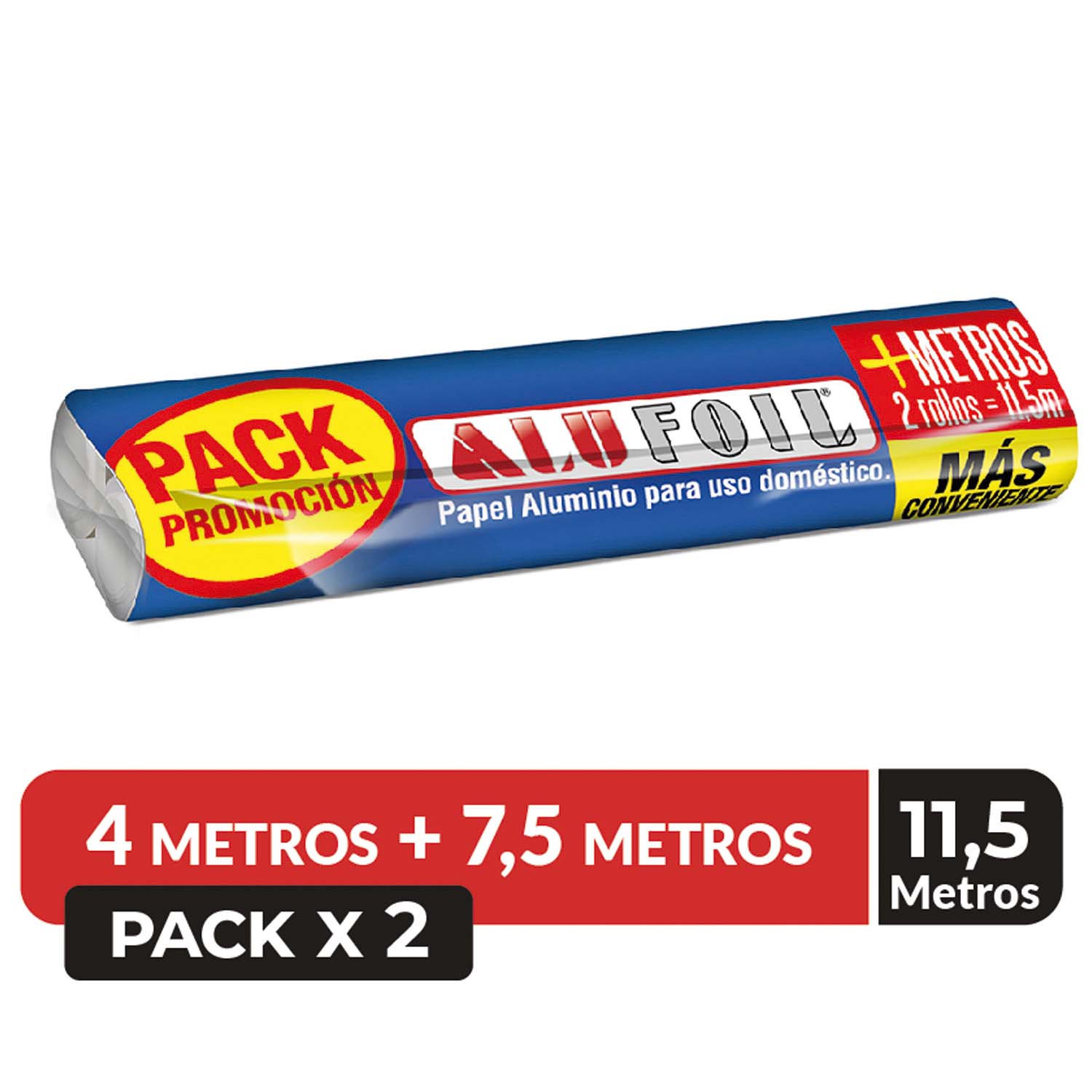 Pack X2 Papel Aluminio Adhesivo para Cocina 5 Metros