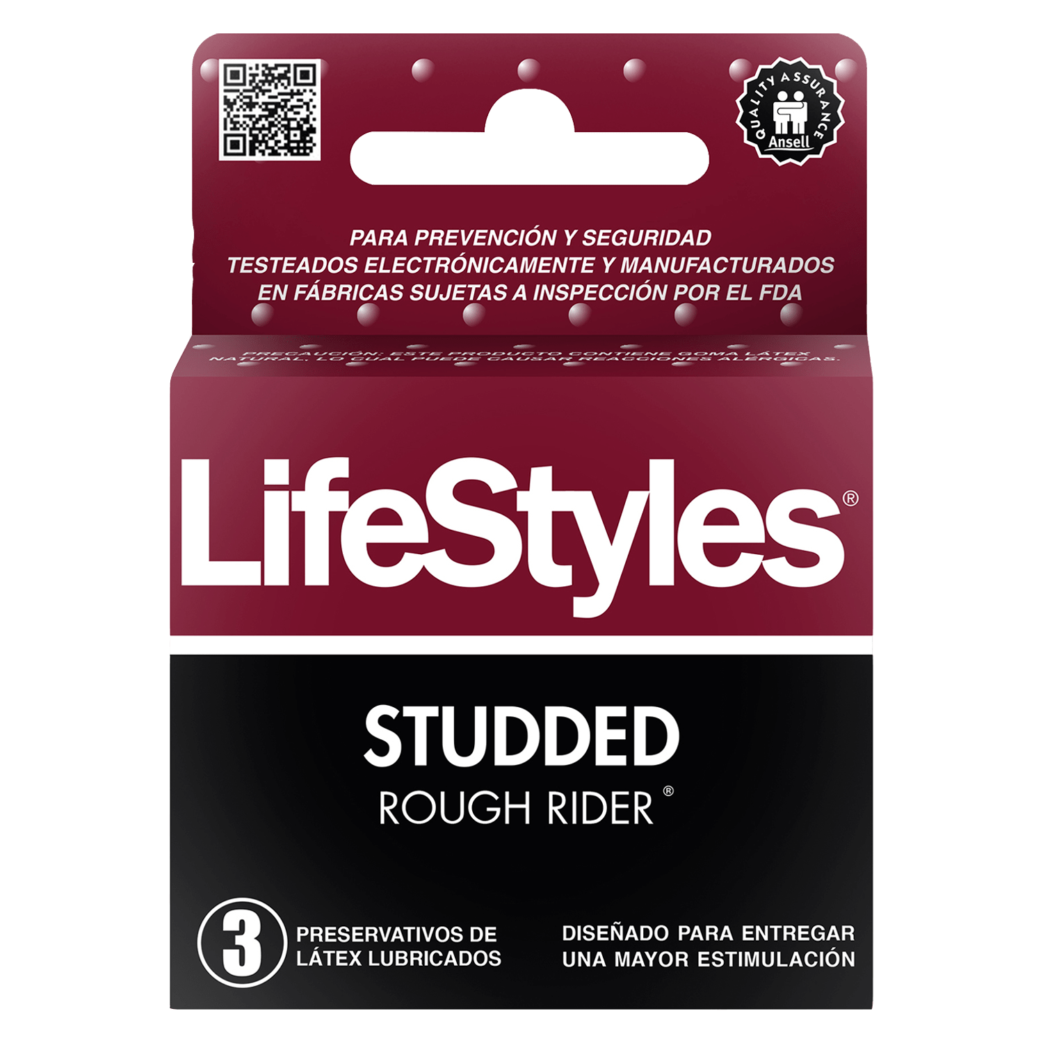 Preservativos Lifestyles Rough Rider 3 un.