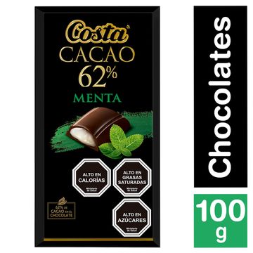 Chocolate cacao menta 100 g 