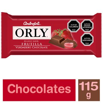 Chocolate Orly frutilla 120 g 