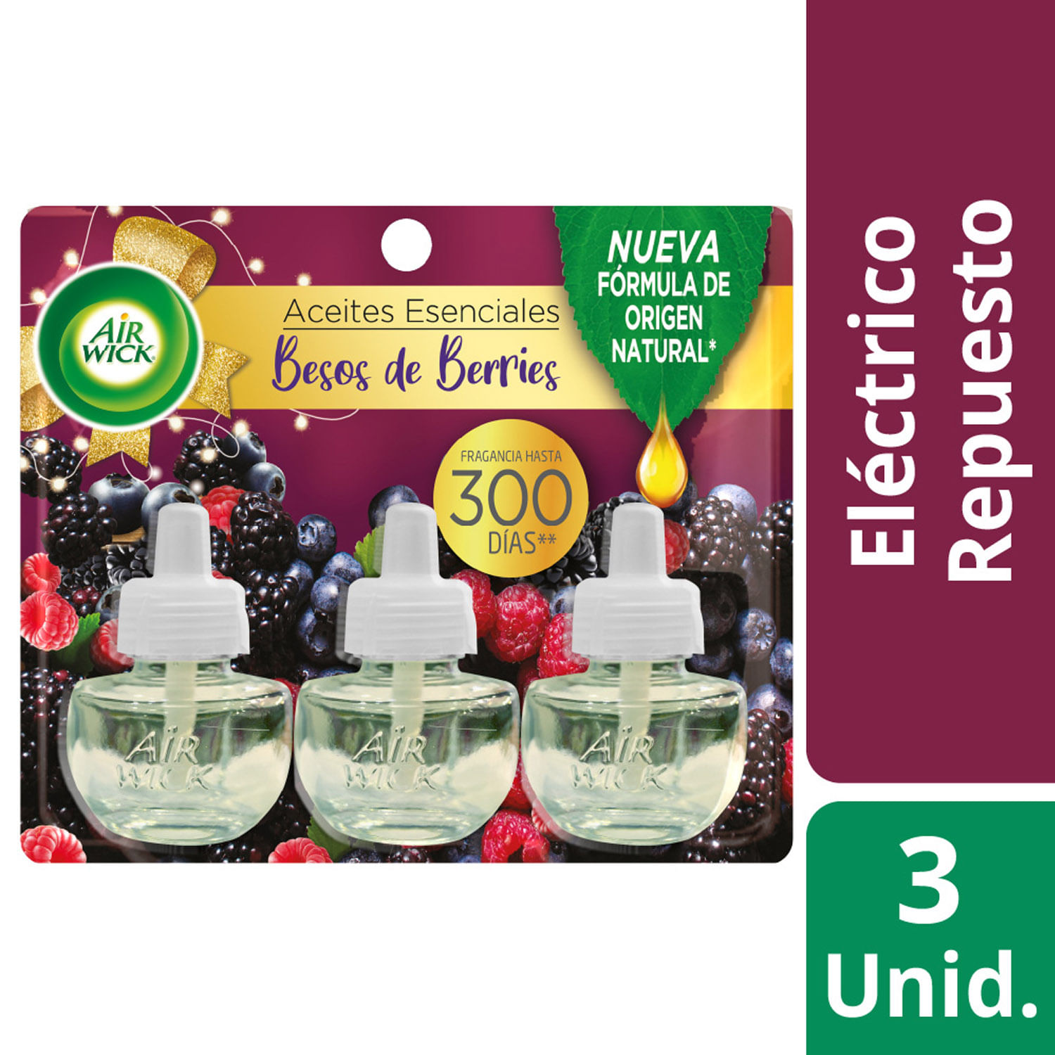 Ambiental Air Wick Eléctrico Super Pack 3 Recargas 21ml