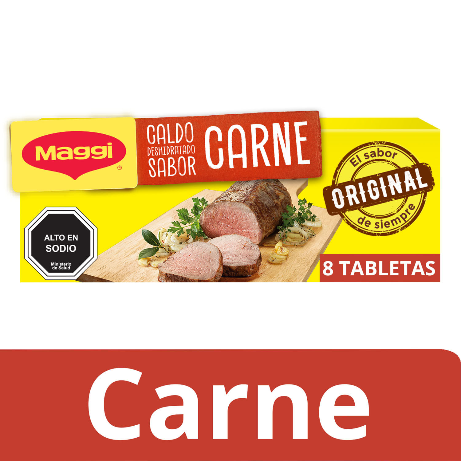 Caldo Maggi sabor Carne 80g 8 tabletas