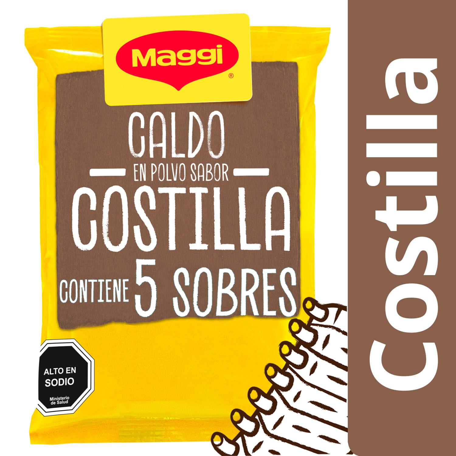 Caldo Gourmet más natural carne 6 unid.