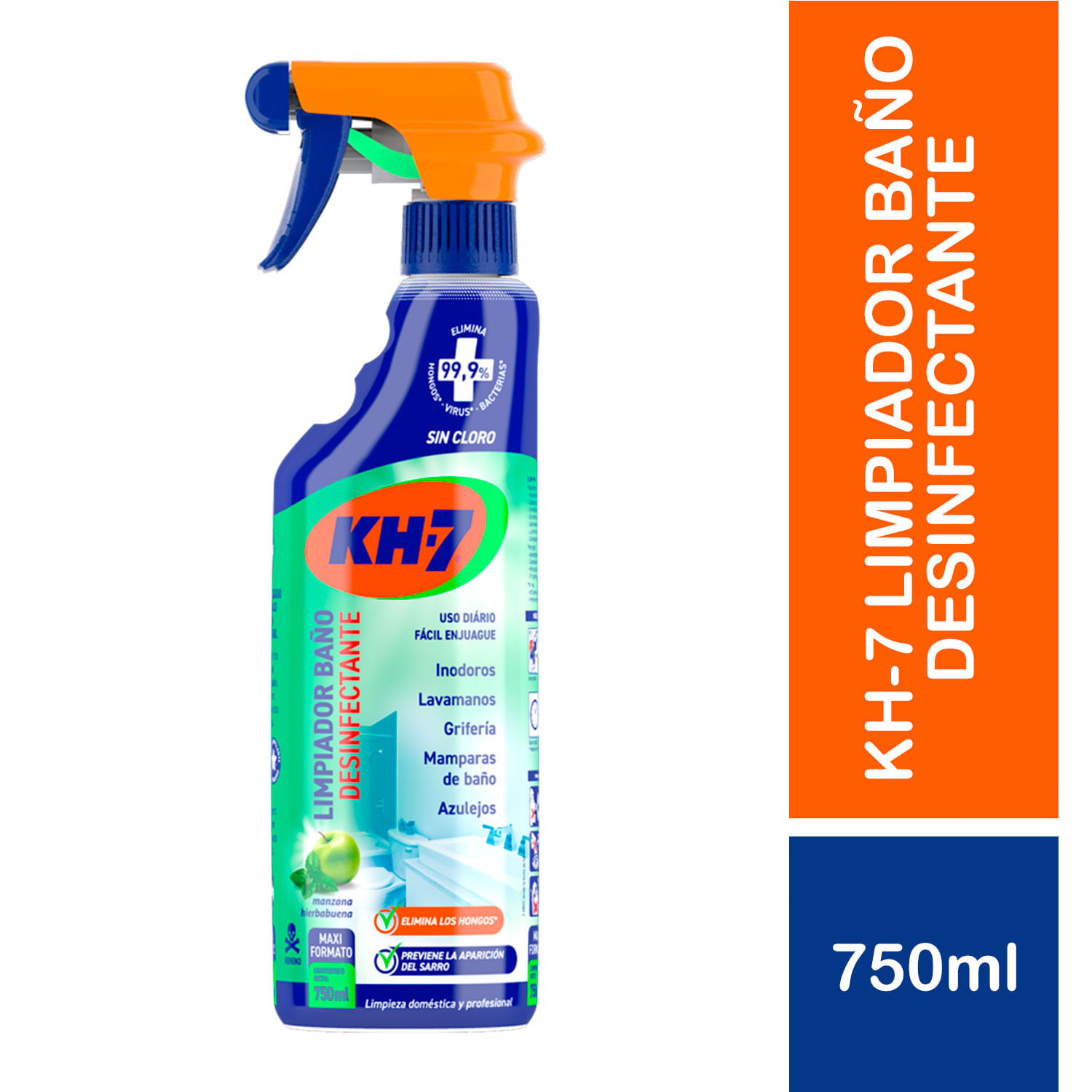 Limpiador de Baño Desinfectante KH-7 Gatillo 750ml