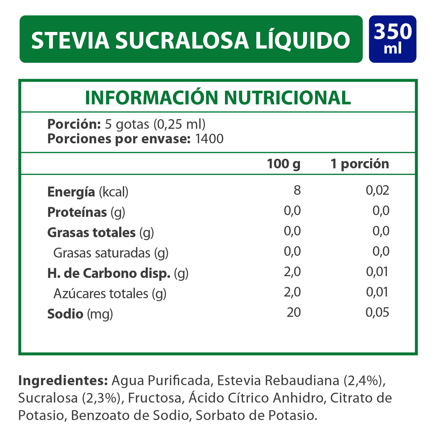 Barritas de cereales con Stevia Sucralosa