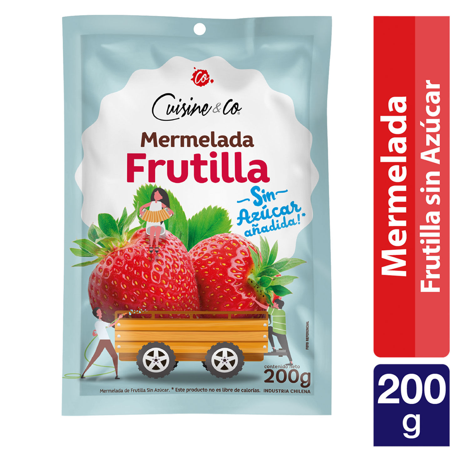 Mermelada Frutilla sin azúcares añadidas 285g - Alimentos Snob