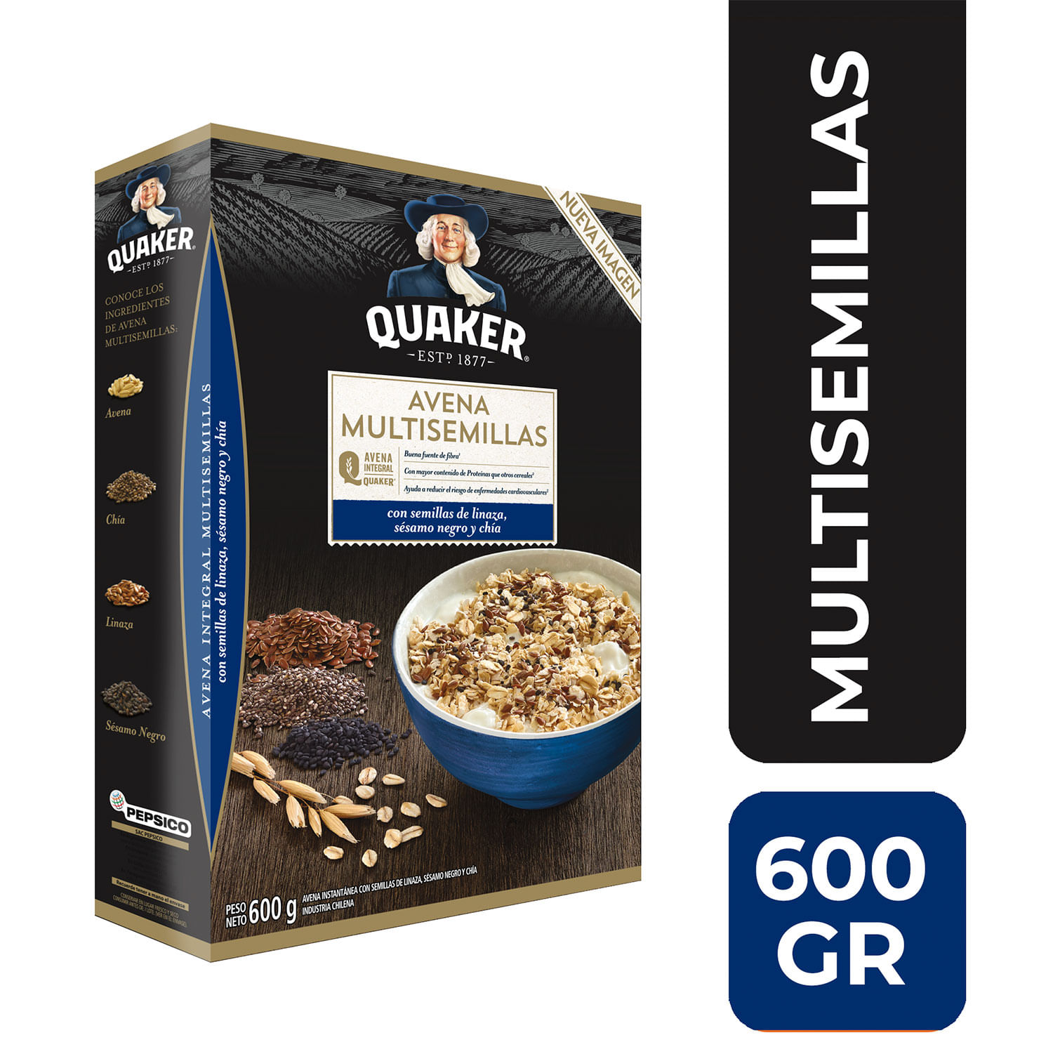 Avena Integral Quaker Multisemillas 600 g