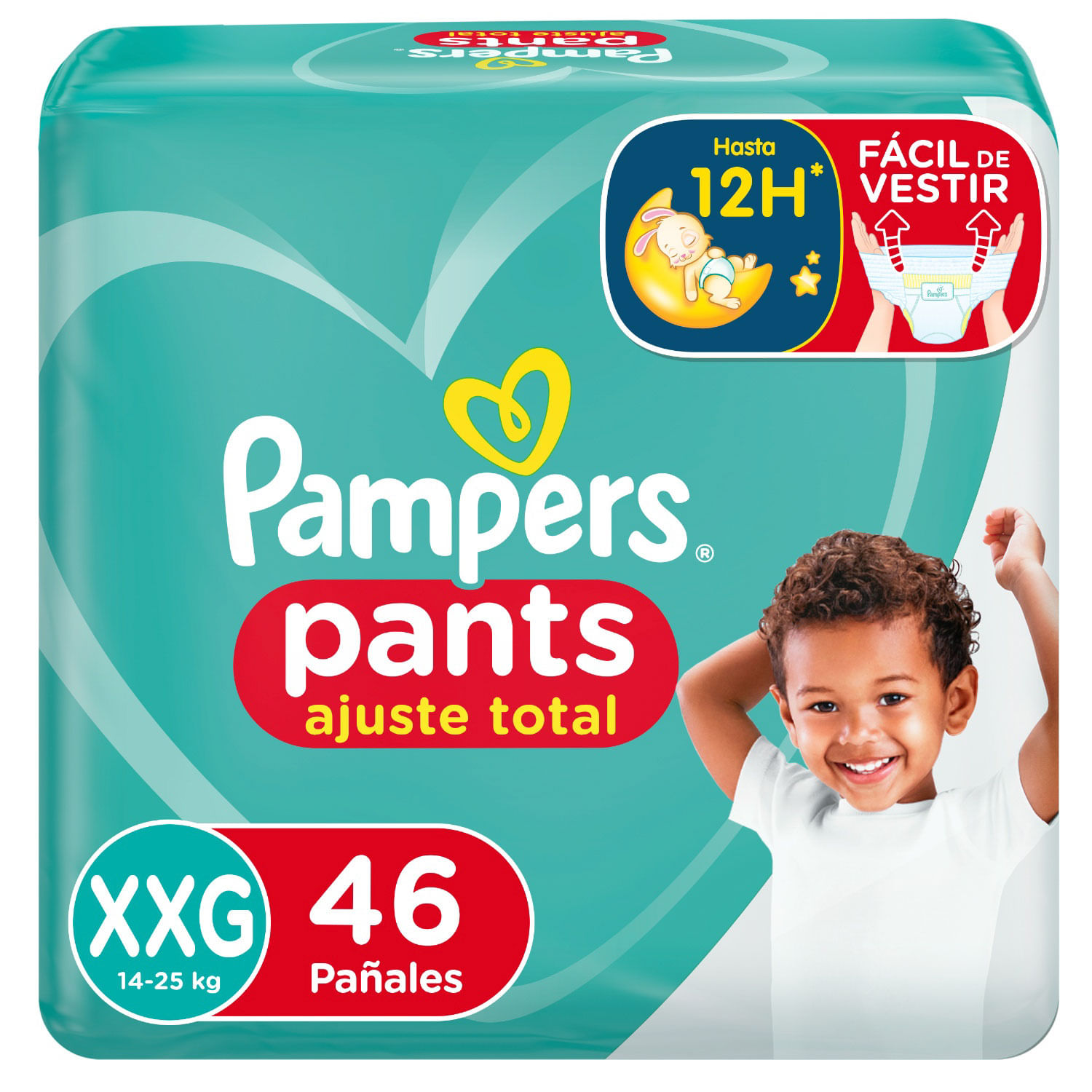 Pañales Pampers Pants Ajuste Total Talla XXG 46 un.