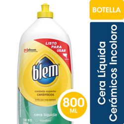 Cera Líquida Blem para Pisos Cerámicos Incoloro Botella 800 ml