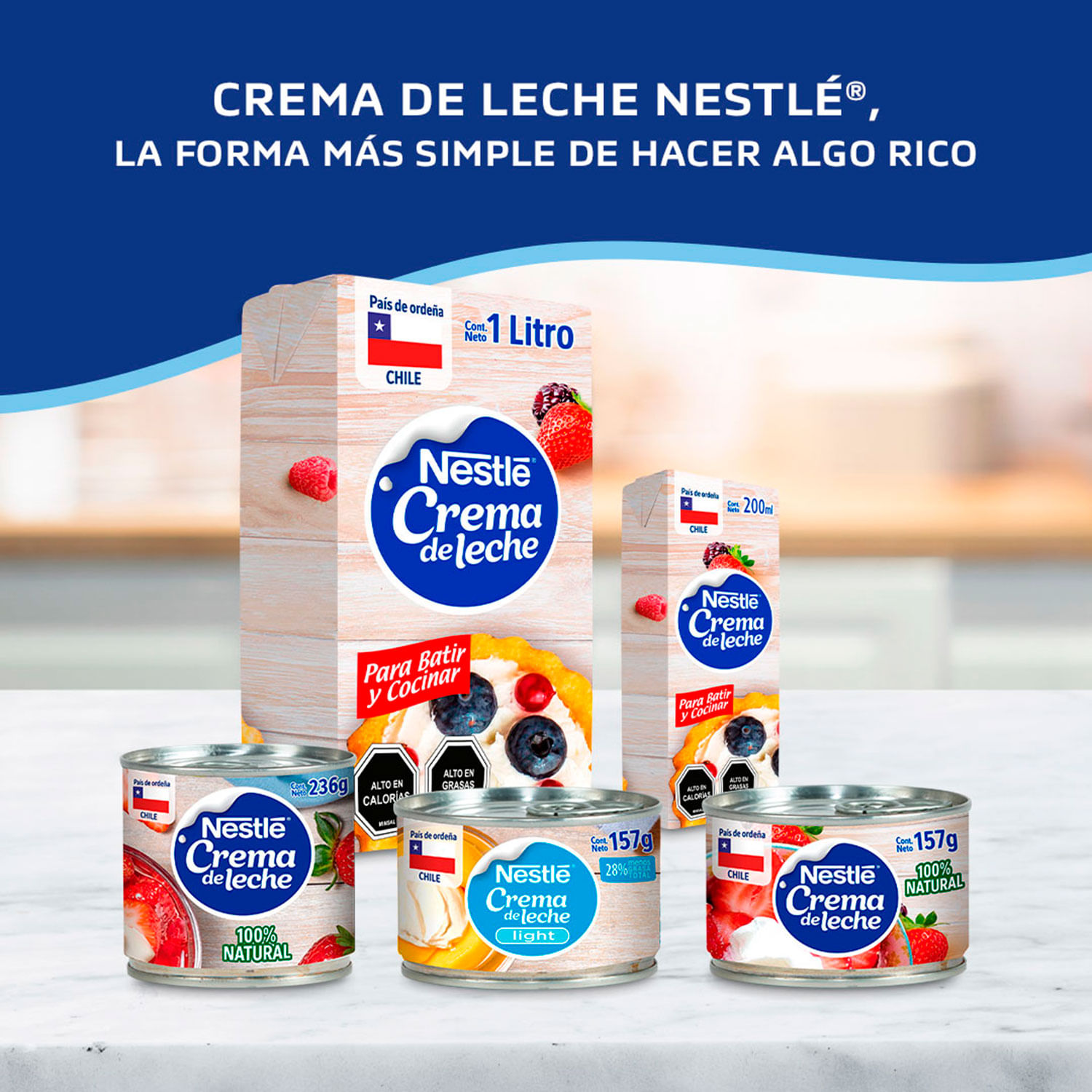 Crema de Leche Nestlé 225 gr. – Super Carnes - Ahora con Delivery