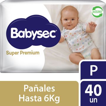 Babysec Recien Nacido Super Suave X 20 Un. Hasta 4 Kg.