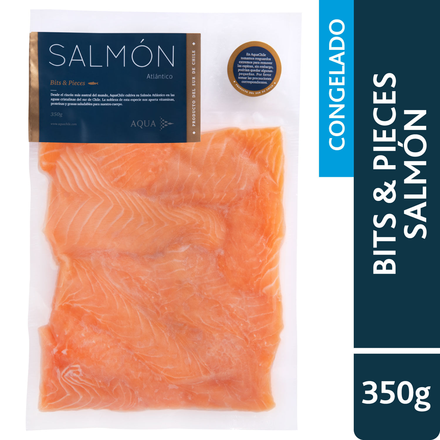 Salmón Atlántico Aqua Bits u0026 Pieces 350 g | SantaIsabel.cl