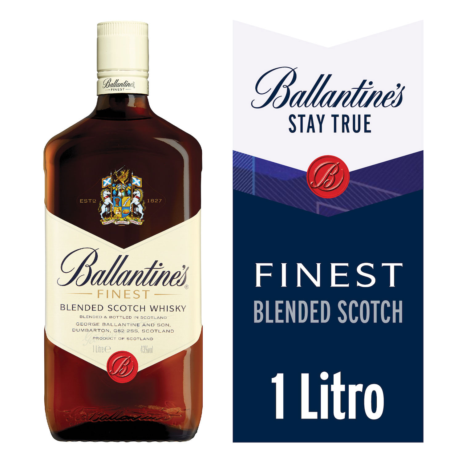 Whisky Ballantine´s Finest 40° 1 L | SantaIsabel.cl