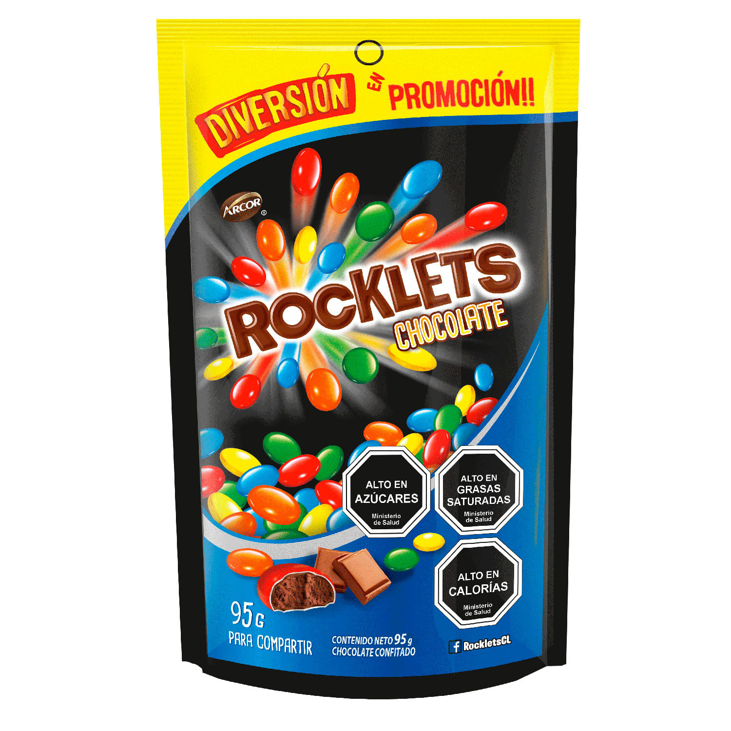 Chocolate Confitados Rocklets 95 g