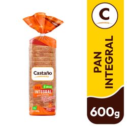 Pan Molde Castaño Integral 600 g