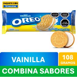 Galletas Oreo Rollo Sabor Vainilla 108 g