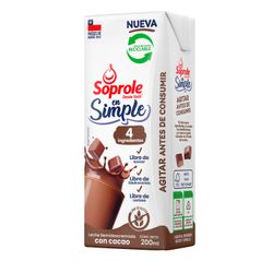 Leche Chocolate Soprole En Simple 200 ml